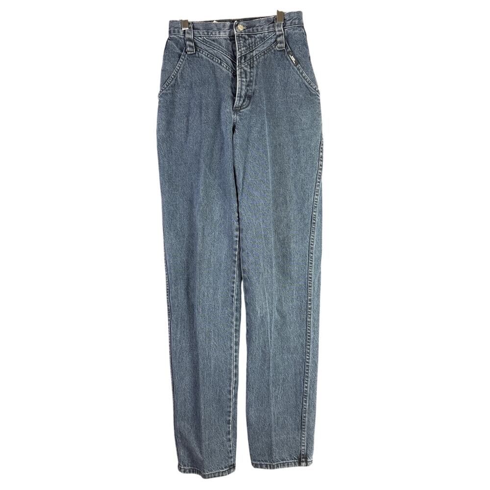 Ozark Mountain Jean Company‎ Hi Rise Mom Bareback Denim Jean Pants Womens 7 EUC